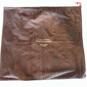 Kate Spade Chocolate Brown Bag with Pink Accent